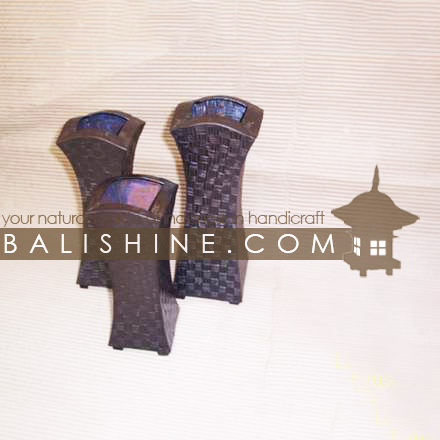 Balishine: Your natural source of indonesian handicraft presents in its Home Decor collection the Copper Vase:12JAS53460:This original vase is produced in Bali made from copper.  Grey color