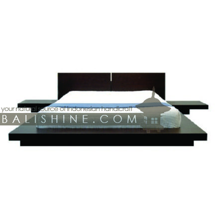 Balishine: Your natural source of indonesian handicraft presents in its Home Decor collection the Bed:114MNF305858:This platform bed is produced in indonesia, made from teak wood. (Mattress size 200X200CM)  This furniture is made from high quality teak wood grade A premium. Natural, chocolate or dark color.