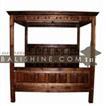 balishine This bed is produced in indonesia, made from teak wood.