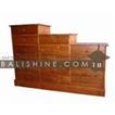 balishine This chest is produced in indonesia, made from teak wood. It has 15 drawers.