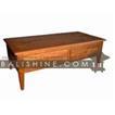 balishine This rectangular coffee table is produced in indonesia, made from teak wood. It has 2 drawers.