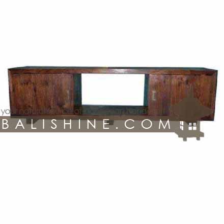 Balishine: Your natural source of indonesian handicraft presents in its Home Decor collection the TV Stand:114GEN253993:This TV stand is produced in indonesia, made from teak wood. It has 2 doors.  Natural, chocolate or dark color