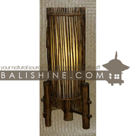 Balishine: Your natural source of indonesian handicraft presents in its Home Decor collection the Round Lamp  :13JAS153104:This round lamp is produced in Indonesia made from natural bamboo and textile lampshade.   For electric fitting please contact us