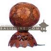 balishine This lamp is produced in Bali made from coconut wood.