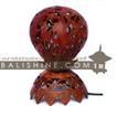 balishine This lamp is produced in Bali made from coconut wood.