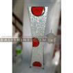 balishine This lamp is produced in Indonesia and made from fiberglass with mosaic glass and shell finishing.