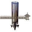 balishine This round lamp is produced in Indonesia made from natural bamboo and textile lampshade. 