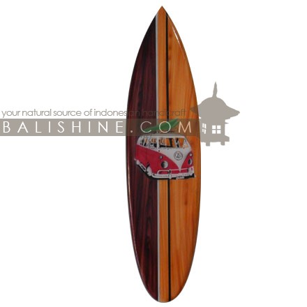 Balishine: Your natural source of indonesian handicraft presents in its Home Decor collection the Decorative Surf Board:17ROR507741:This decorative surf board is made from jempinis wood with hairbrush color finishing.  Custom design available. Please contact us.