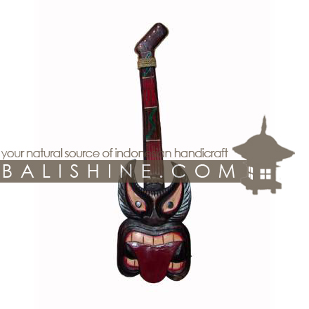 Balishine: Your natural source of indonesian handicraft presents in its Home Decor collection the Tiki Guitar:17BAA505198:This tiki guitar is a handicraft of Bali made from albesia wood.  Same as picture 