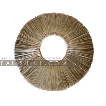 Balishine: Your natural source of indonesian handicraft presents in its Home Decor collection the Mendong Grass Round Wall Decor:17DEK8739:This natural round wall decor is made in bali from mendong grass.  