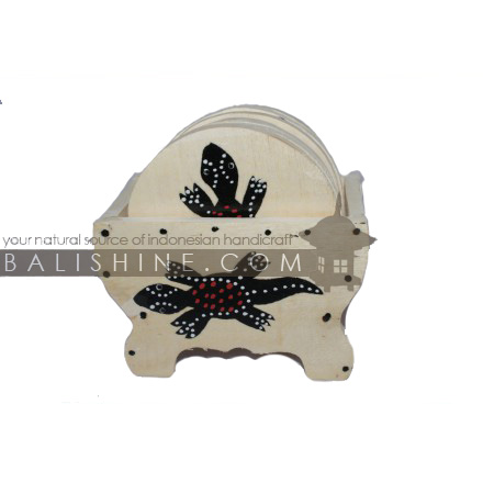 Balishine: Your natural source of indonesian handicraft presents in its Tableware collection the Coasters:631DAR6338:This box with 6 coasters is  produced in Bali this handicraft is made from bamboo.  